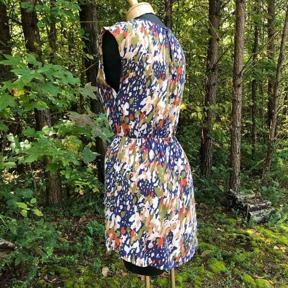 Forever 21 Mini Dress Tunic M Blue Green White - Picture 2 of 8